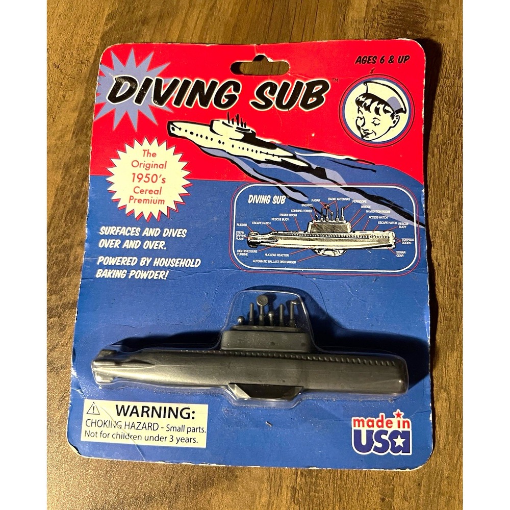 Toysmith Diving Sub Novelty Toy Ages 6+ Age Level 8-11 12-16 17+ MPN 798010